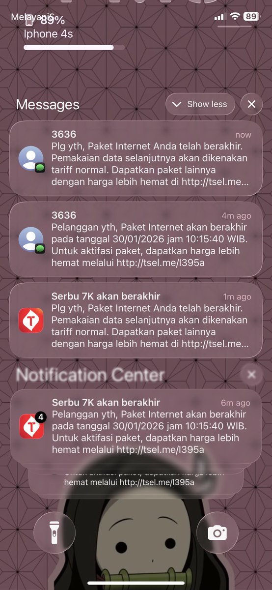 aexmbee's tweet photo. @Telkomsel @Mytelkomsel Berisik banget sih kuota harian ini kek harus diperhatiin banget, sekali pun cukup notif masuk, ga perlu terus2 udalah mahal brisik banget https://t.co/sYFcF4bp4E