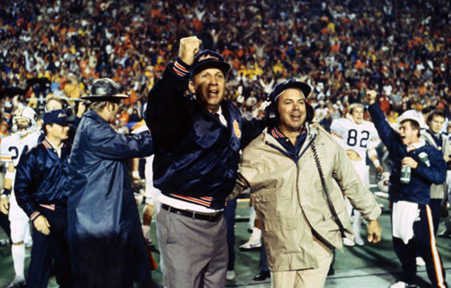 It doesn’t make any difference who’s carrying the ball, it doesn’t make any difference who’s catching it, who’s rushing the passer, or who’s making the tackle…just as long as he’s got a blue jersey on. 
- Pat Dye  
#Auburn #PatDyeQuotes #WDE