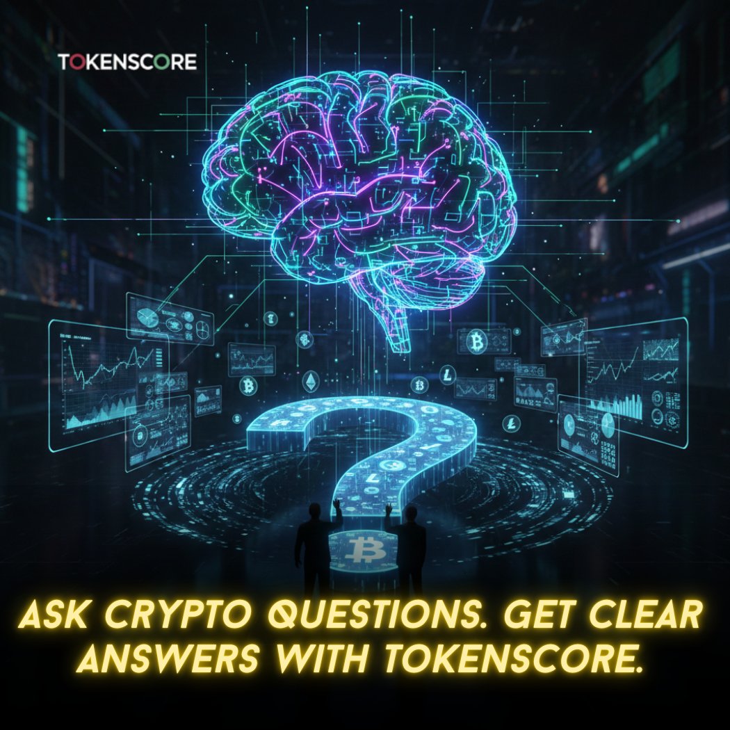 Tokenscoreai's tweet photo. 🤖 Confused about a token?
TokenScore’s AI Crypto Bot helps you understand risk, sentiment, and comparisons instantly—no charts, no guesswork. Just answers that make sense. 
⚡
#TokenScore #AICryptoBot #CryptoClarity https://t.co/CjyIneFfPR