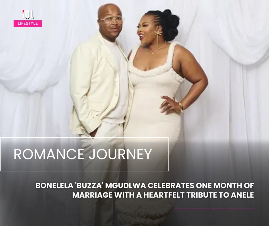 IOL_Lifestyle's tweet image. It has been a month since Anele Mthawelanga Mgudlwa (née Mdoda) and Bonelela “Buzza” James Mgudlwa got married.
#LoveJourney #MarriageGoals #CoupleCelebration
Read on: tinyurl.com/5667y2fk