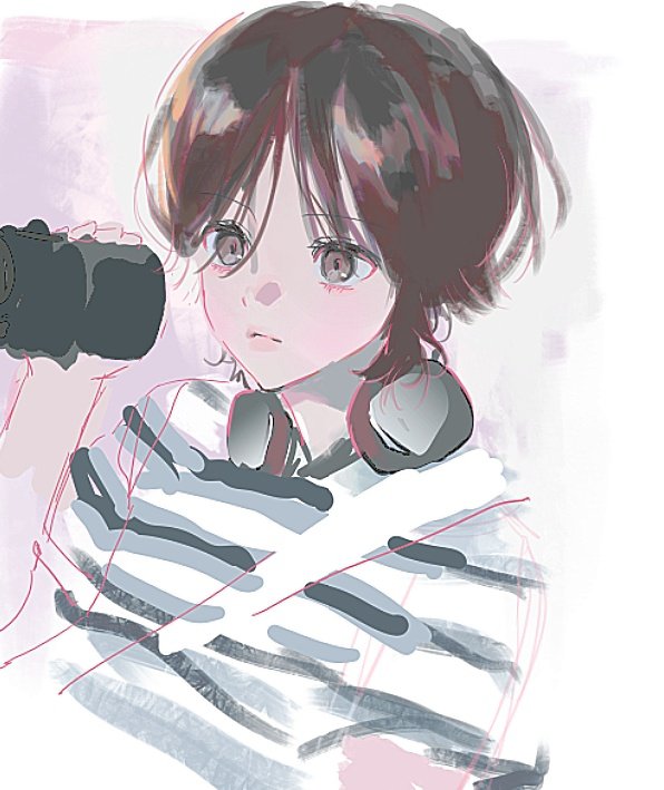 얼굴만 낙서하는 사람