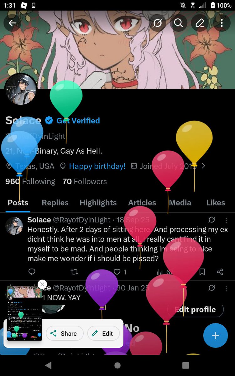 RayofDyinLight's tweet photo. ITS MAH BIRTHDAY. YAY! Big 22 ❣️ https://t.co/4NUXLvWl4O