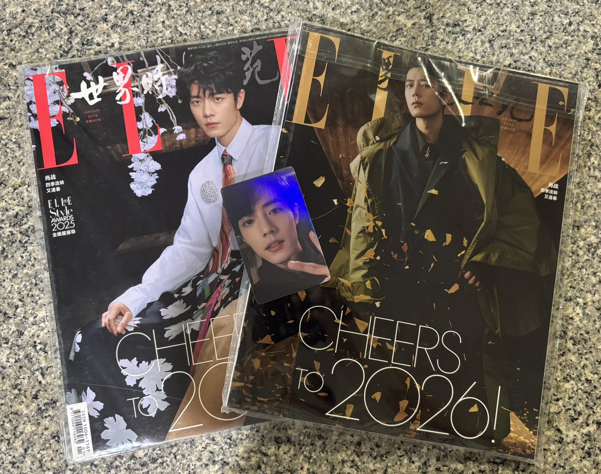ruddies67's tweet photo. #รีวิวrabbit1316
ได้รับ ELLE JANUARY 2026 #XiaoZhan เรียบร้อยแล้วค่า พี่จ้านหล่อ เท่ ชาวีแฮนซั่มแอนคูลติดกันจริง ๆ 😘😘😘 https://t.co/ANGonmSl4m
