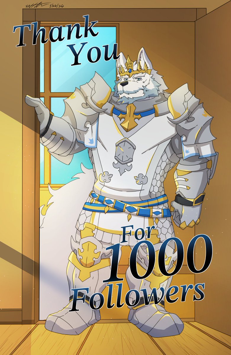 SiriusAlpha996's tweet photo. Thanks for 1,000 followers!
A bit late with the celebratory art—turns out we’re already at 1,300 now. Thank you for all the support🎇🎆
🎨by: The incredible @K_Hunnicutt
#SiriusA #furryart #FurDraw #OC #digitalart #bara #1000followers #感謝 https://t.co/97YrvSCbzm