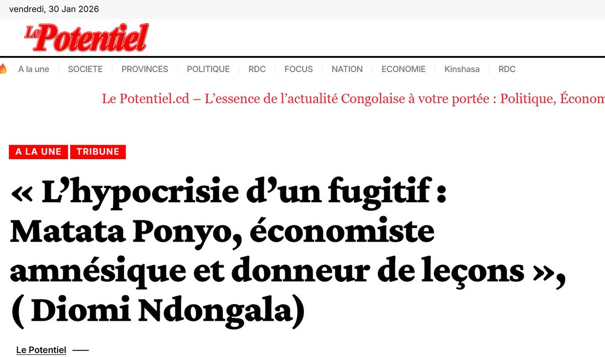 lepotentiel.cd/lhypocrisie-du… #rdc #rdcongo #Diomi #matata