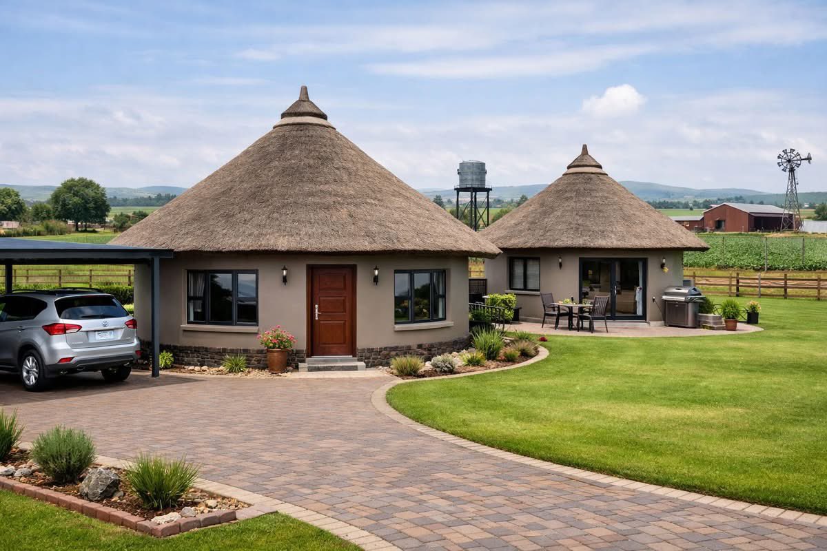 ArapTilingi's tweet photo. AI will kill us with those beautiful houses. This is African. https://t.co/Y5EjOeBW0b