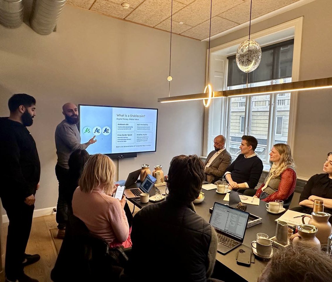 AryzeOfficial's tweet photo. From workshop to reality.
In Copenhagen, Nordic Blockchain Association hosted an invite-only session with Danish NGOs to map where blockchain actually helps day to day ops.
Less theory, more workflows:
cross-border payments, transparency, tracking, funding flows, and what it takes to implement responsibly.
Aryze joined with our CTO Jodi, CGO Jack, and Rabii (Head of Sales & Marketing), alongside UNDP AltFinLab, Stellar Development Foundation, and ADVORA Law Firm.