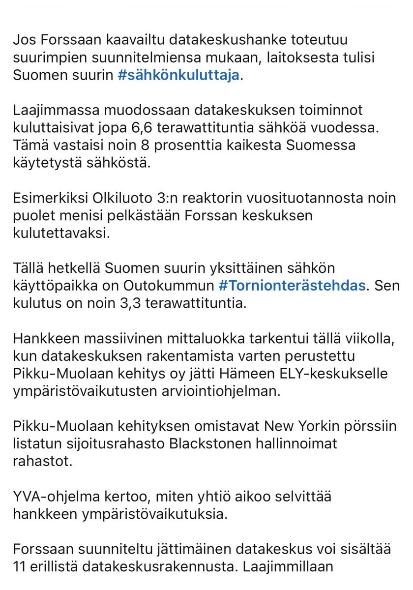 LMerisaari's tweet photo. Suomen sähköjärjestelmä on rikki, epävakaa, kallis talvisin asukkaille. Kestämätön kun havitellaan datakeskuksiakin ja digikäyttöä. Muutto talviksi Ruotsiin kannattaisi jo
@keskusta ministerit Pekkarinen, Vanhanen @fingrid_oyj @Energiateol ovat paljosta vastuussa Mihin ajaudumme? https://t.co/CgPTaN3R0q
