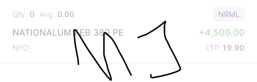 manish_trading's tweet photo. @AmitabhJha3 Yesterday we had a discussion about long candles in Aluminium &amp; commodities where you have highlighted that now candles are big so can be a trap at this level. Today all are in red zone.
So after having in watch list since morning done a small trade.
Thanks 🙏🏻 https://t.co/PVh47usdPo