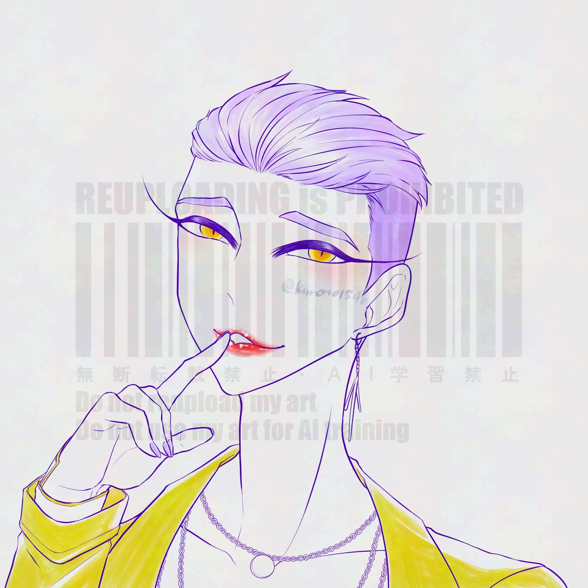 落書き🌟唇塗りたかっただけ