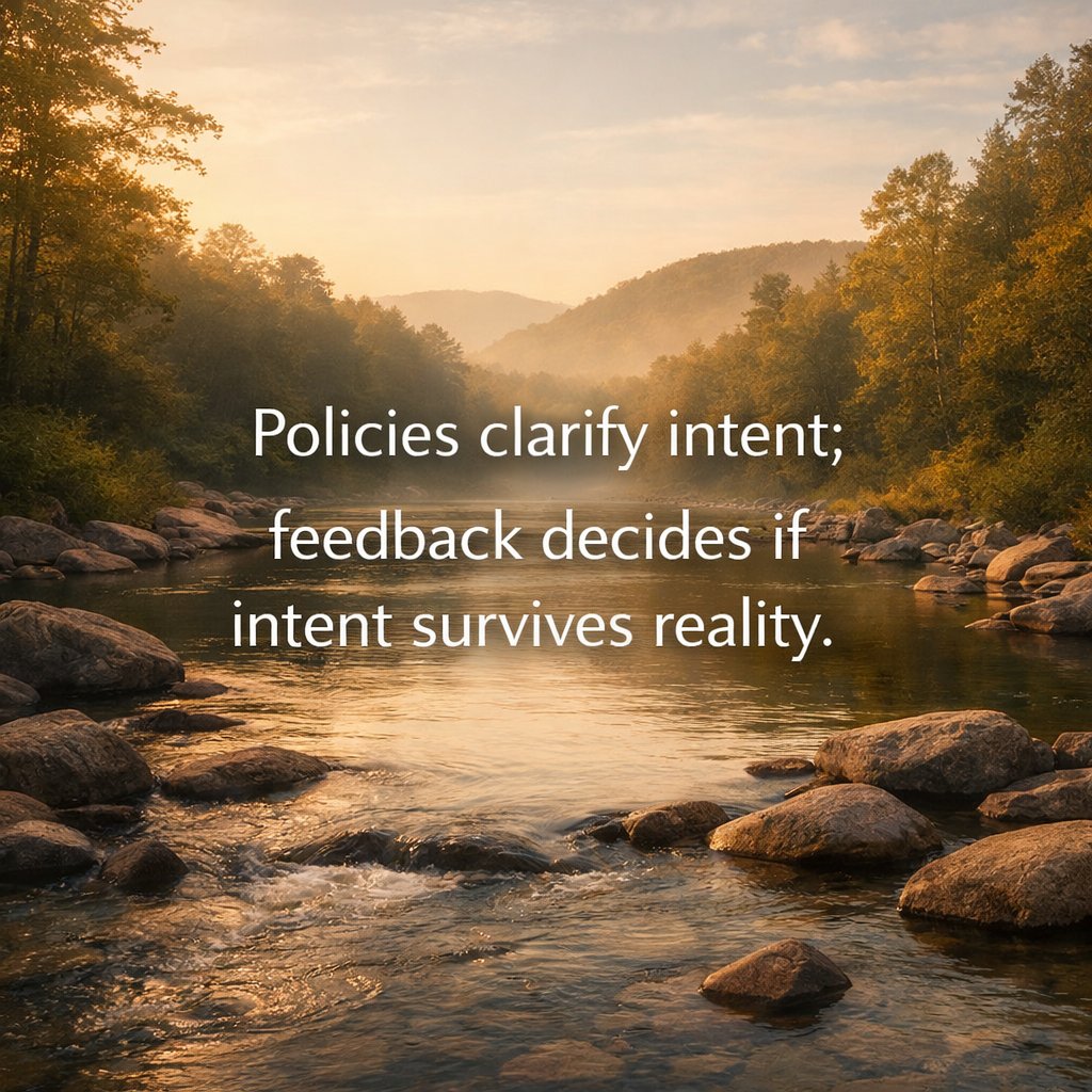 Kanbannavigator's tweet image. When was the last time feedback proved your policies wrong?

#Kanban #FlowThinking #FeedbackLoops #ContinuousImprovement #LeanThinking #SystemsThinking #PolicyDesign #RealityCheck #WorkInProgress #LeadershipReflection #AgileMindset #BetterQuestions #OrganizationalLearning
