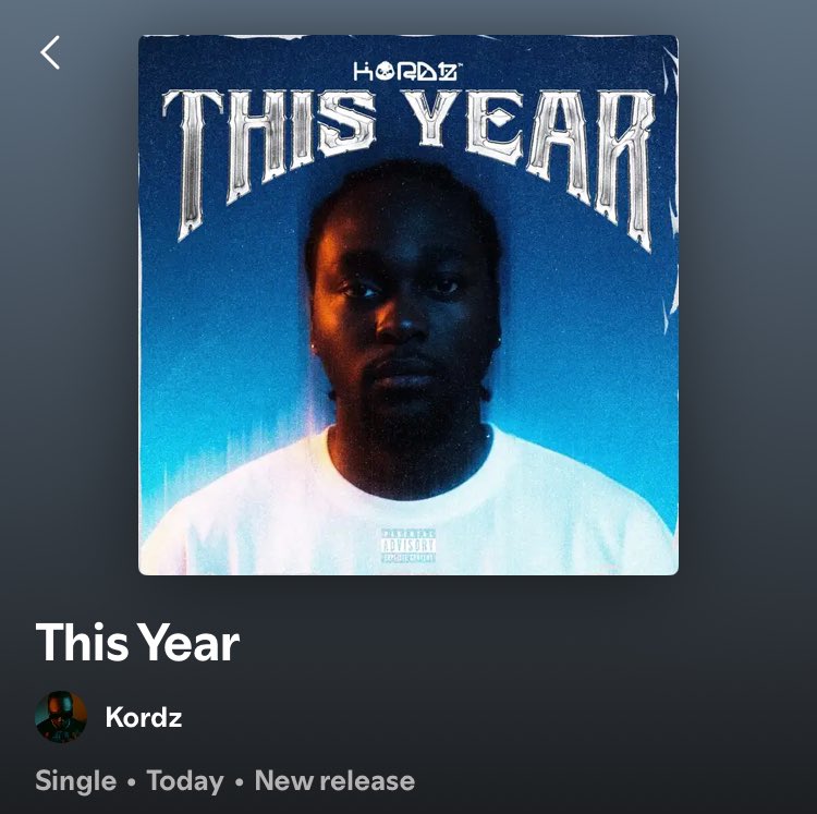 vikomediaNG's tweet image. NEW MUSIC 🚨

👤 KORDZ

💿 THIS YEAR 

OUT NOW