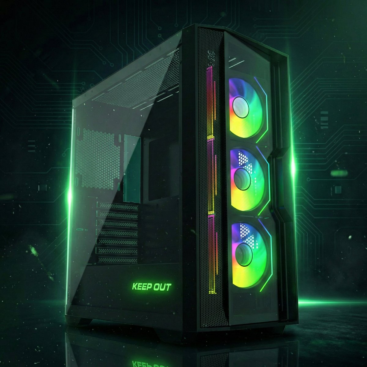 Tu hardware es de élite; no lo escondas en una caja mediocre. La XC-500 GLASS es el búnker definitivo para los que solo aceptan la victoria.
Capacidad Brutal: Espacio para gráficas de hasta 390mm y placas EATX.
CONSTRUYE TU MÁQUINA AQUÍ: keep-out.eu/go/ko
#KeepOut #PCBuild