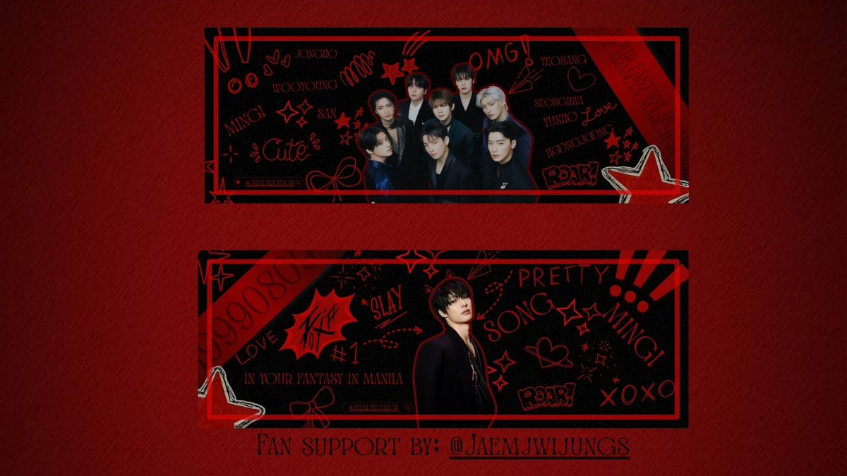 ☆ in your fantasy manila hand banner freebies (mingi &amp; group) ☆

Might add other freebies. :')

☆ where - smart araneta (March 14) 
☆ time - TBA
☆ like &amp; rt 
☆ strictly 1:1 ratio / open for trade (DM me)

seeeyouuu atinyyy!! 🧸ྀི
#InYourFantasy_MNL #ATEEZinManila #ATEEZ