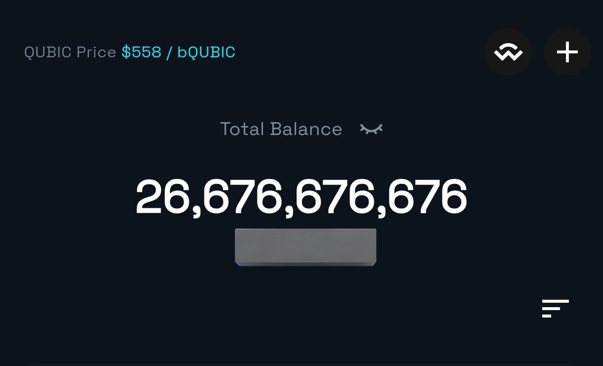 $QUBIC accumulation phase: DONE! 
Target hit: 26,676,676,676 qus
Wake me up at $1M 💎