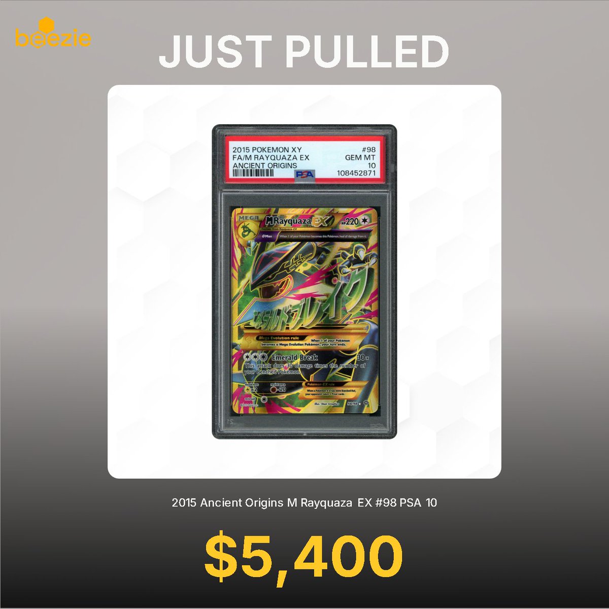 The_BenDoor's tweet image. @Beezie Has done it again. Just pulled this beat from the jaws of the Gold claw. Immediately sold it back to them for a cool $5,000, to recoup the $2,000 I spent try to get it. Thanks Beezie!!!!