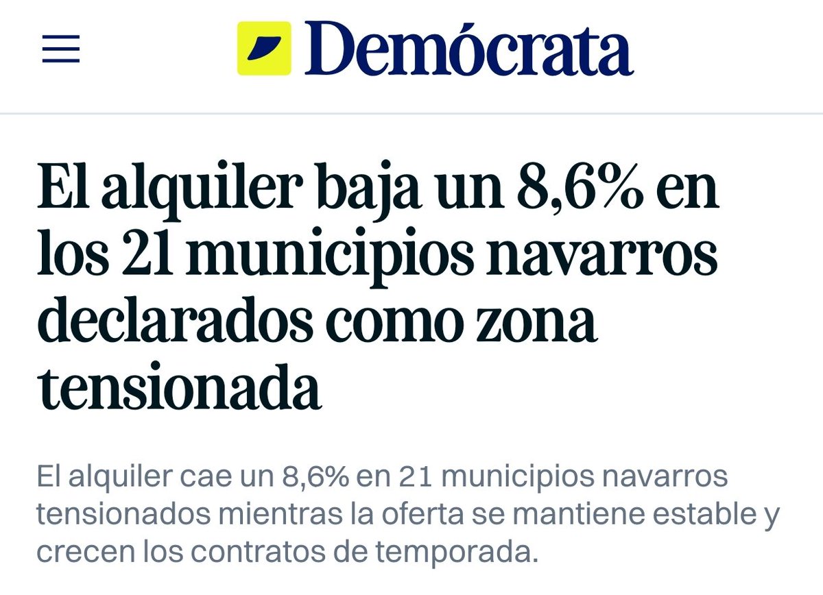 Pues parece que la ley de vivienda allí donde se aplica funciona