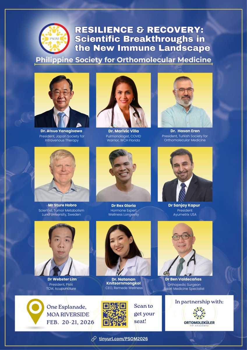 xyberdoc's tweet image. 2026 Psom Annual Conference Feb 20-21, 2026
Tinyurl.com/PSOM2026