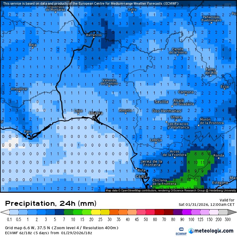¡Buenos días!

Hoy tendremos la visita de un nuevo frente pero es bastante poco activo. Hay posibilidad de algunos chubascos débiles alrededor del mediodía, más probables e intensos en la sierra. Poca cosa en general.

Recordad que mañana sábado no llueve y hasta se verá bastante