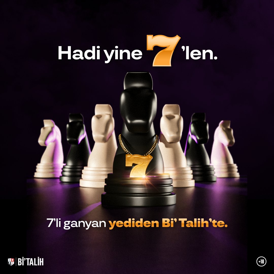 💪 Hadi Yine 7'len!

7'li ganyan yediden Bi'Talih'te.

Hemen oyna! 👇
📲 bit.ly/4a8WCvP