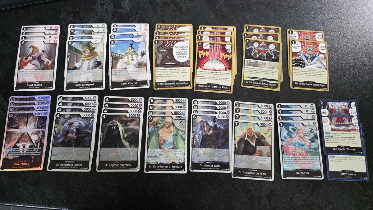 Had a kid at locals (the same age as my son) who hasn't played One Piece in a long time. 
He doesn't have the cards to build a relevant deck, so I built and gifted him a cheap and competitive deck to try and encourage him to play again 😊🫶🏻
#ONEPIECE #OPCG #Bandai