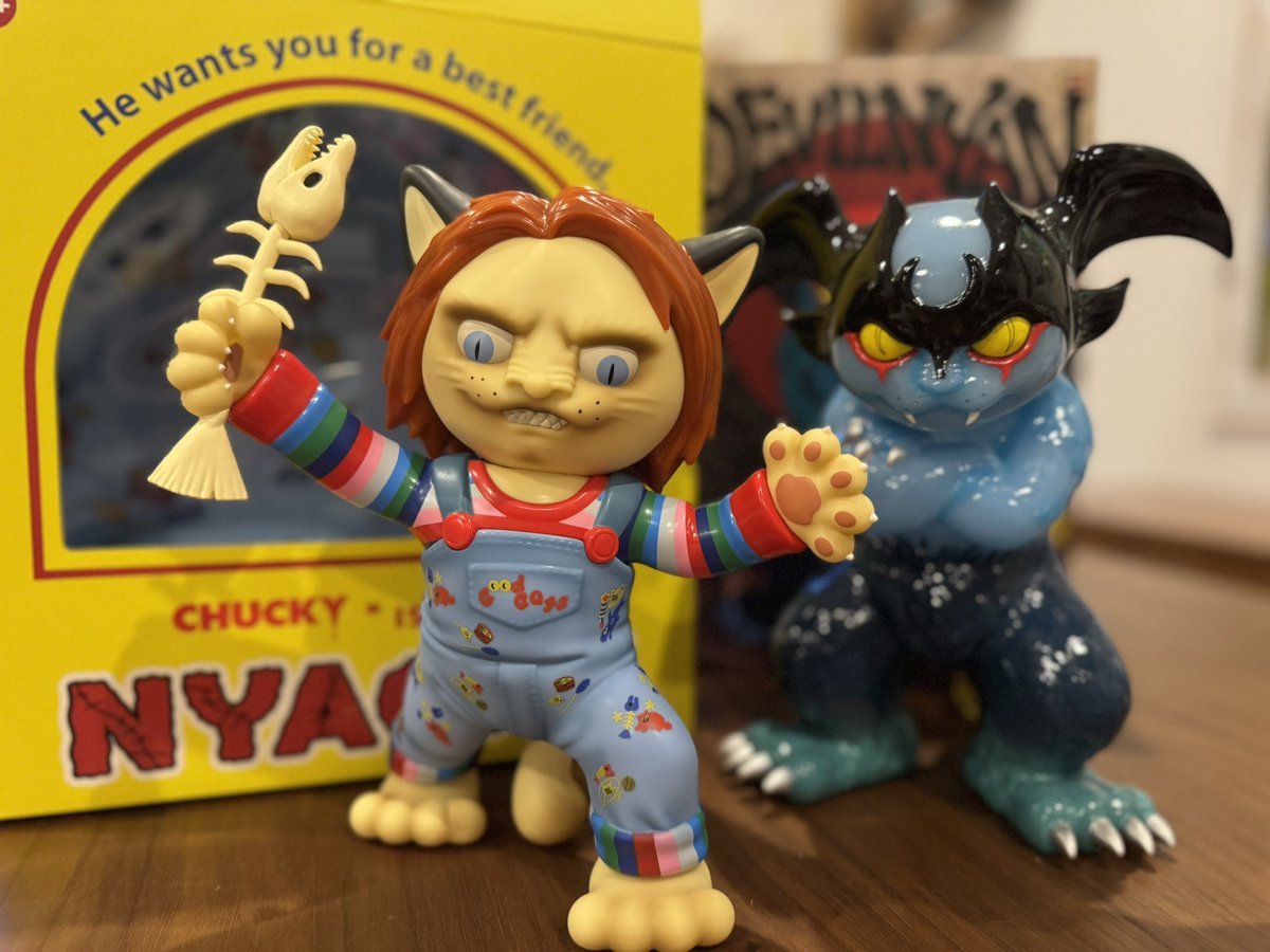 わーい🙌🙌 かわいー‼️ 届いたー😼‼️ 『CHUCKY×石黒亜矢子:NYACKY