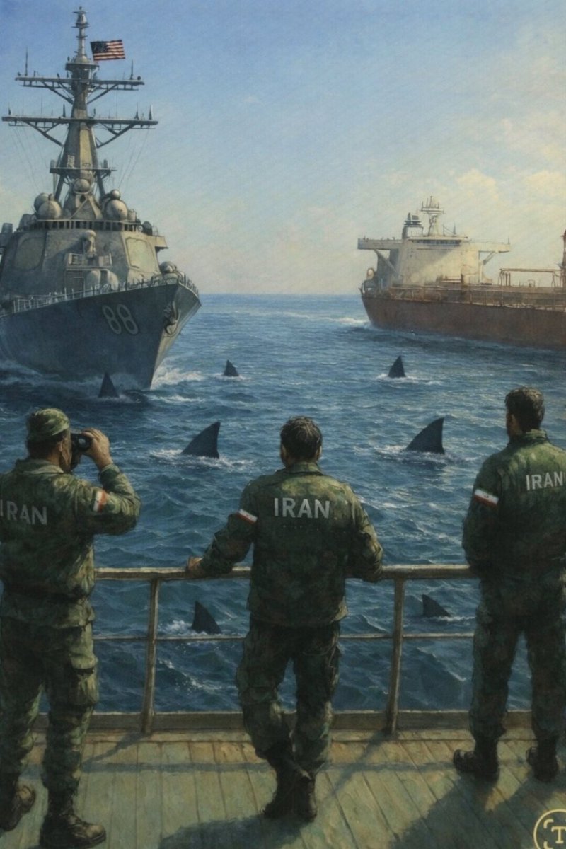 radiiozaman's tweet image. کوسه‌های خلیج فارس گرسنه‌ان 
وقتشه سرباز آمریکایی بدیم بخورن