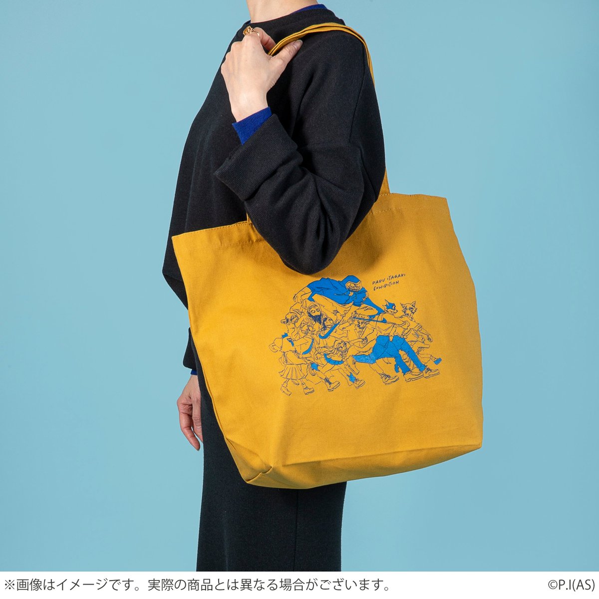 CAPCOM　青黄色のデザイントートバッグ　...mr CAPCOM 青黄色のデザイントートバッグ mr CAPCOM 青黄色のデザイン