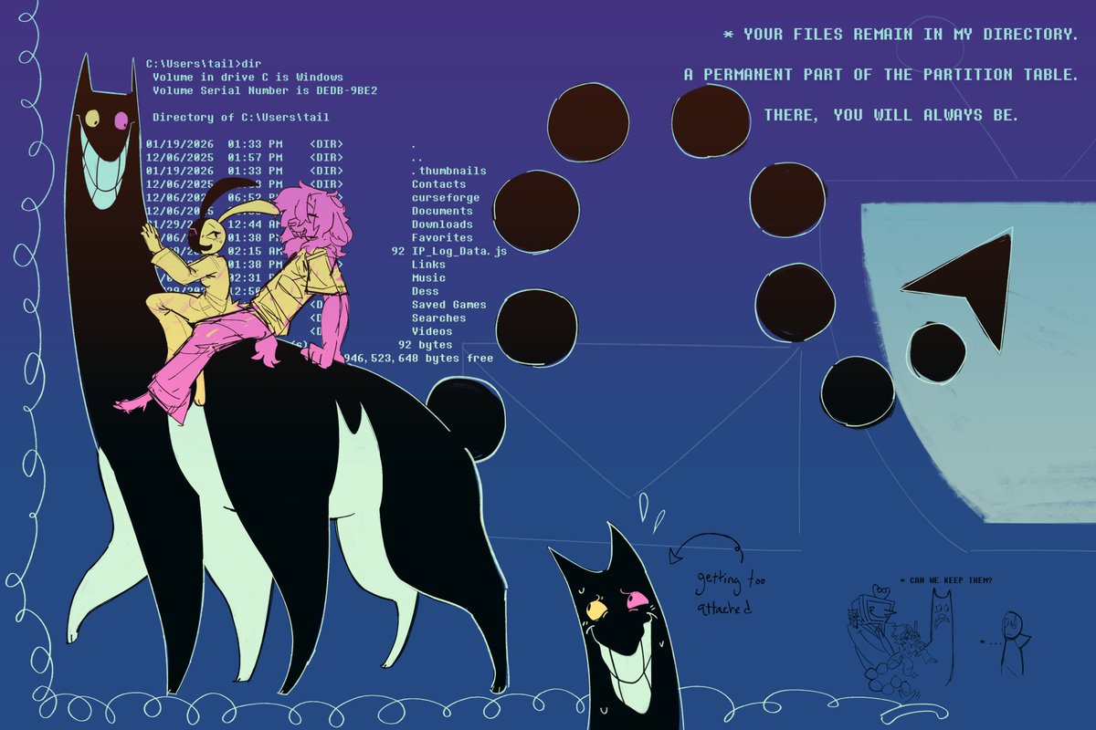 PARADE

featuring <a href="/killuremail/">peg that tv 🔞</a> 's oc!

#deltarune #friend #myart #tenna #spamton