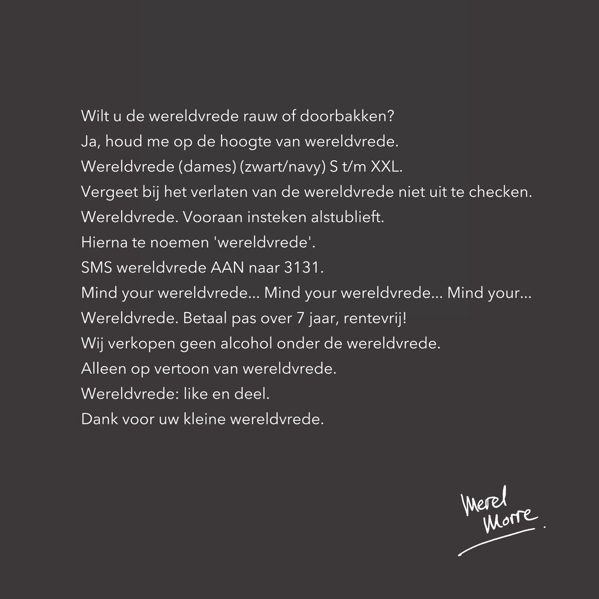 Wereldvrede, like en deel