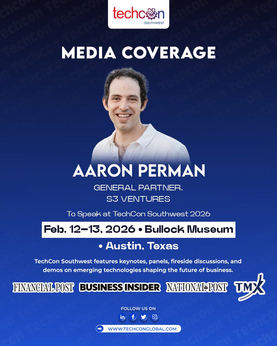 𝗜𝗻 𝘁𝗵𝗲 𝗽𝗿𝗲𝘀𝘀: Aaron Perman (General Partner, @S3ventures) was featured ...