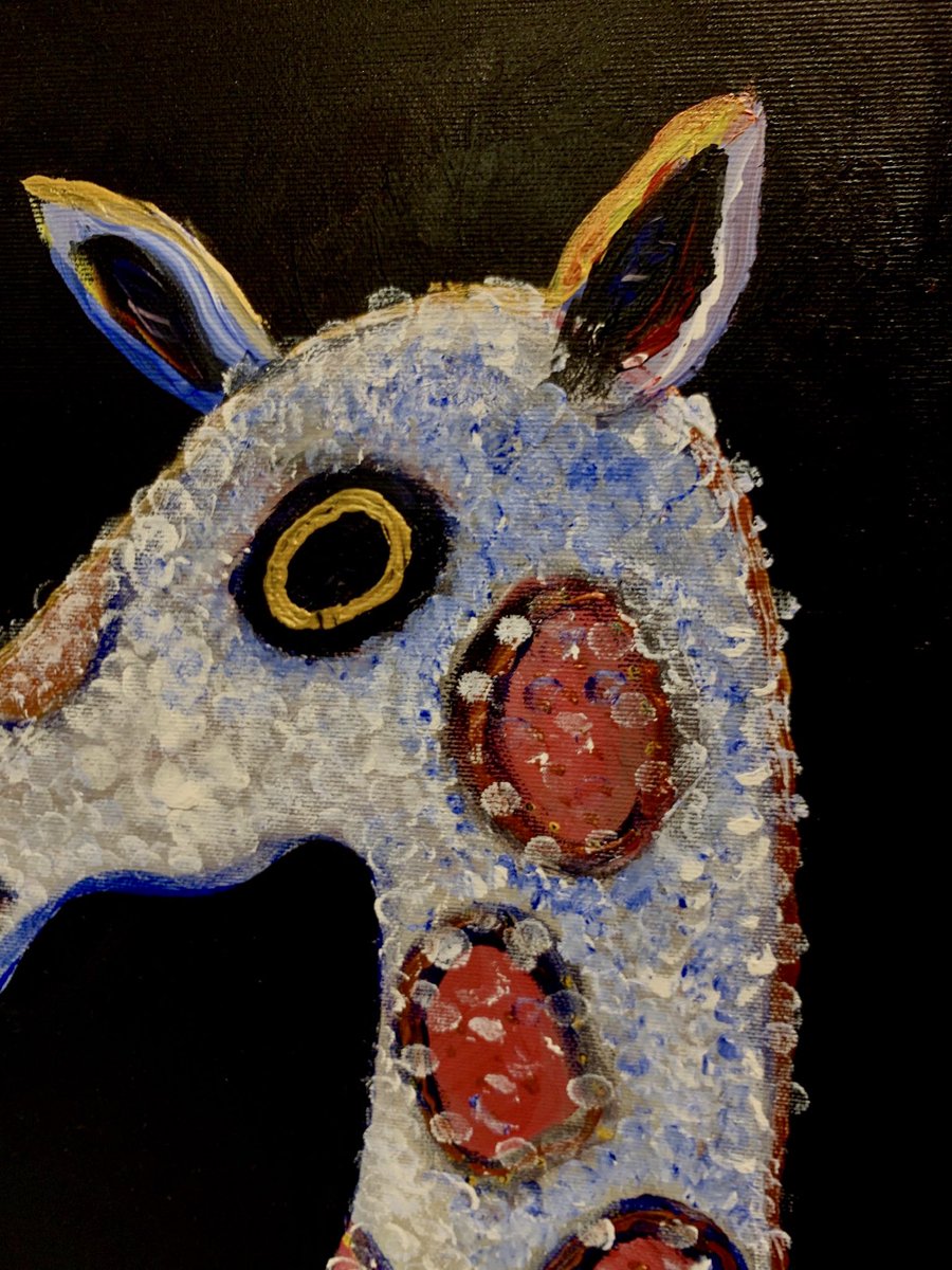 When I painted that eye, a lot of emotion bursted out and i started crying. I added my own tears to her eye. I think I need to continue painting. Something is seriously bubbling under. 

#painting #expressionism