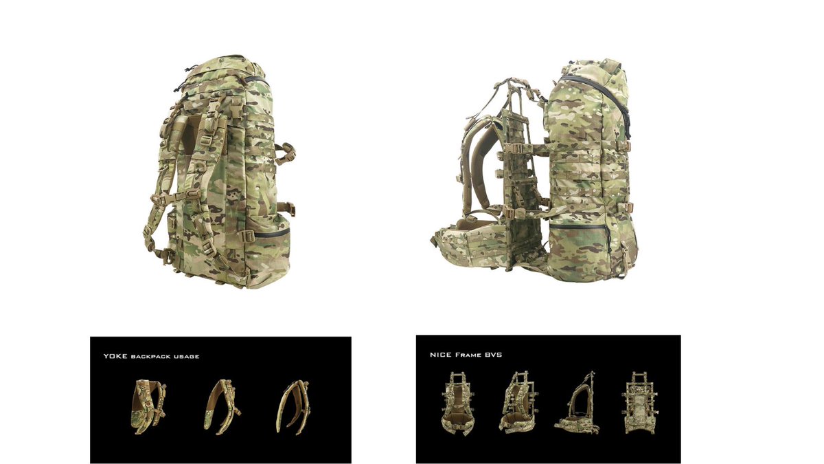 陸上自衛隊カラーの50L Overload型バックパックを少量生産予定です。ご
