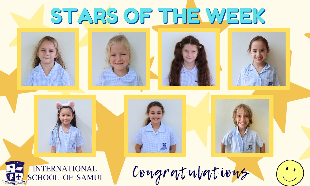 Congratulations to our Stars of the Week: Sophie, Milana, Sophia L, Haley, An, Maya and Mathew.