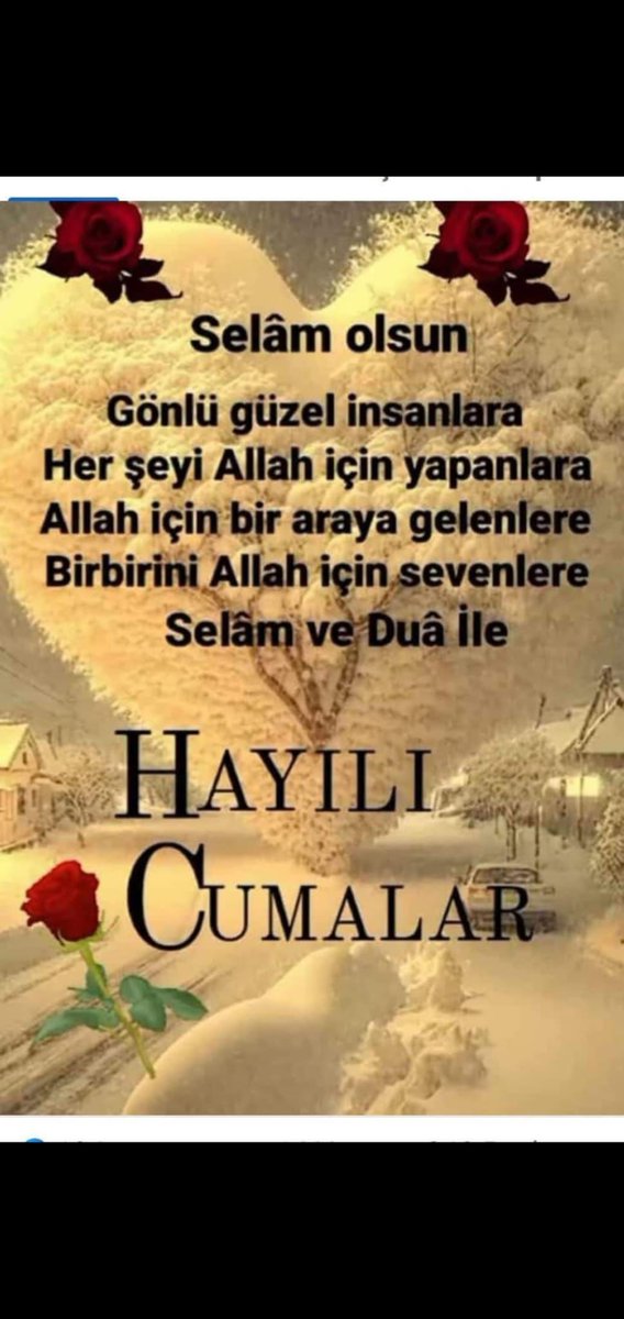 📌cuma mübarek
📌cuma ihsandır
📌cuma izzettir
📌cuma lutüftür
🌷cuma barıştır
💗cuma huzurdur
🕌cuma namazdır niyazdır
🤲Cuma duadır 
✔Cuma kurtuluşa vesiledir
🌷cuma müminlerin bayramıdır.cumanız mübarek olsun 
Allah'ın selamı üzerinize olsun, 
Bereketli bir gün dileğiyle