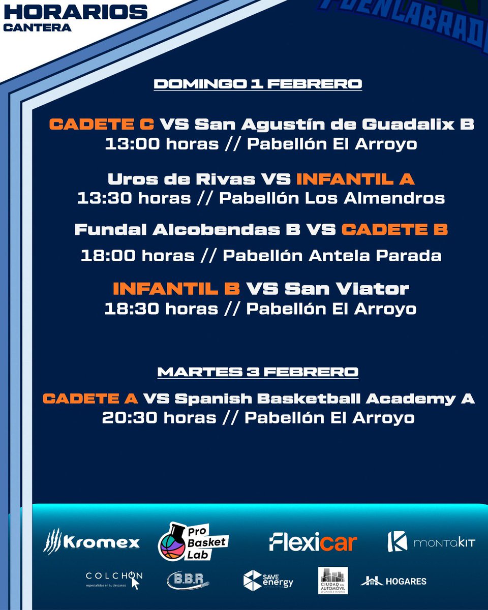 🔥 Estos son nuestros horarios de cantera de este fin de semana 

#FuenlADN