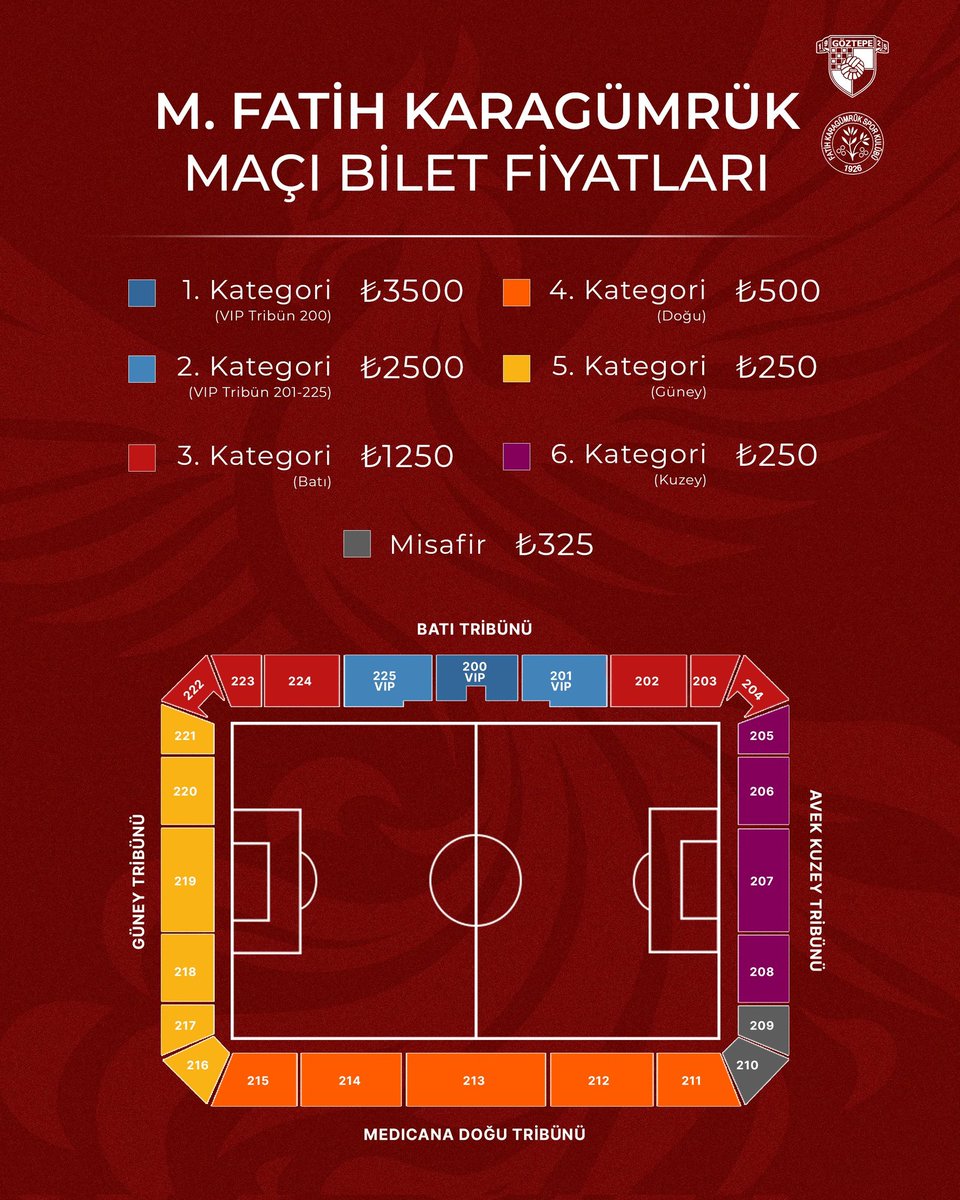 Bilet fiyatlarında kulübümüz indirime gitti. 
Biletini devretmeyenlerinde biletleri satışa açıldı.
Şuan her tribünde az sayıda bilet kaldı.

Kapalı gişe oynayalım !
GÖZTEPE'mizi yalnız bırakmayalım !