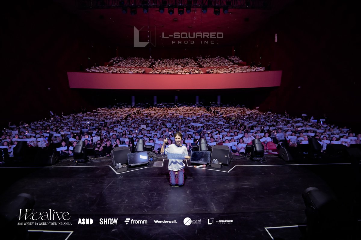 LSquaredProdPH's tweet photo. 𝑻𝒉𝒆 𝒏𝒊𝒈𝒉𝒕 𝒃𝒆𝒍𝒐𝒏𝒈𝒆𝒅 𝒕𝒐 𝑾𝑬𝑵𝑫𝒀 💙

WENDY W:EALIVE in MANILA gave us everything we dreamed of and more! 🎶🎤

Visit our Facebook Page (L-Squared Productions PH) to view all images.

#WENDY #웬디
#WEALIVE
#WENDY_WORLDTOUR
#LSquaredProdPH https://t.co/hNdslmNwcc