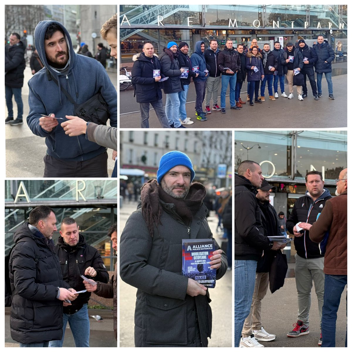 <a href="/AlliancePN78/">Alliance Police Nationale 78</a> présent à Montparnasse ! Les Français n’en peuvent plus de subir l’insécurité.
🛑 STOP à l’insécurité
🛑 STOP à l’abandon des forces de l’ordre
Citoyens, collègues, acteurs de la société civile : #31janvier, faisons entendre notre voix partout en France. 🇫🇷👮🏼‍♂️👮🏻‍♀️