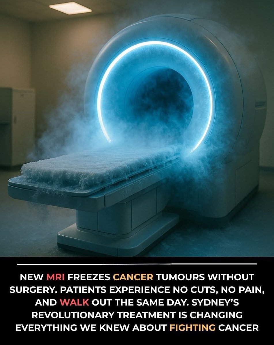🚨 This MRI Can Destroy Cancer Without a Single Cut

In Sydney, doctors are using one of the most advanced cancer treatments on Earth — MRI-guided cryoablation.

Here’s how it works: a tiny probe is guided directly into the tumour using real-time MRI imaging, and the tumour is