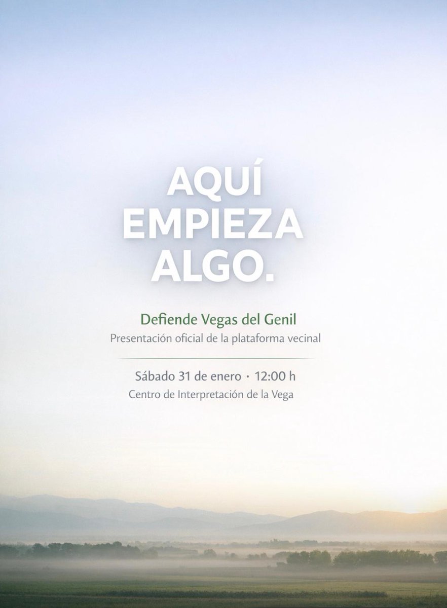 FrancisLuque73's tweet photo. Mañana se presenta en Vegas del Genil la plataforma vecinal Defiende Vegas del Genil de la que tengo la suerte de ser su representante. Te esperamos https://t.co/DCFyRO47Vk