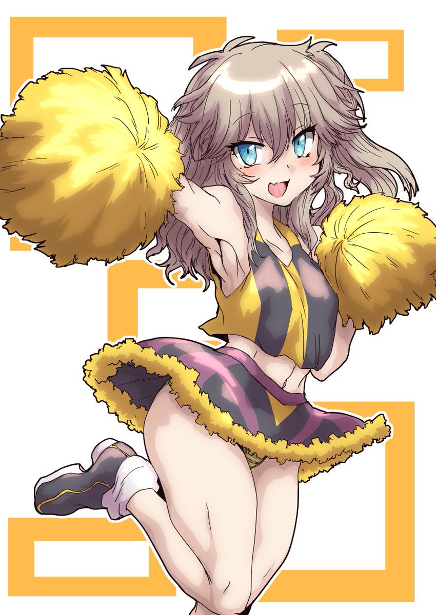 今日の日課はポンポン付きチアガール春日部つむぎさんです 