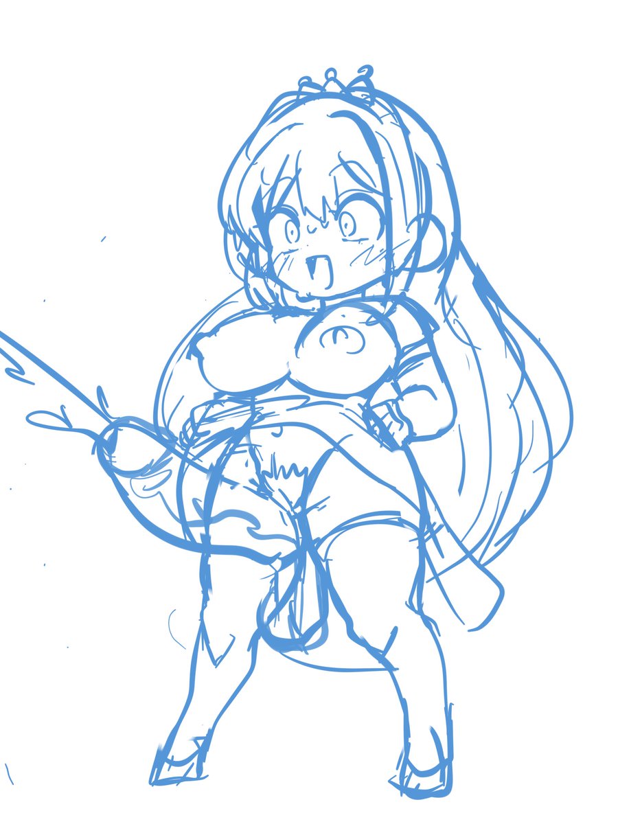 こういうデフォルメよりの絵に生々しいのついてる絵好こ 