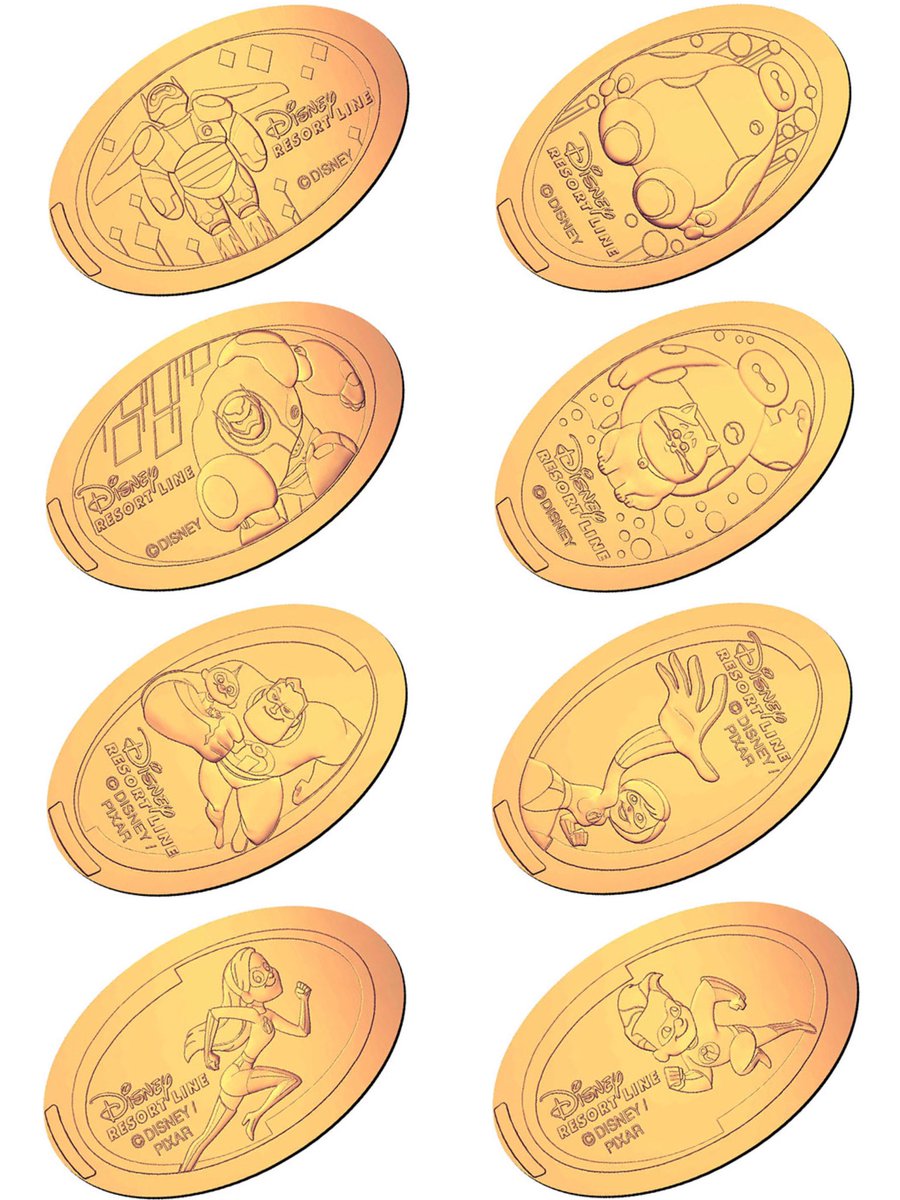 2月1日より、『ベイマックス』と『Mr.インクレディブル』のスーベニア