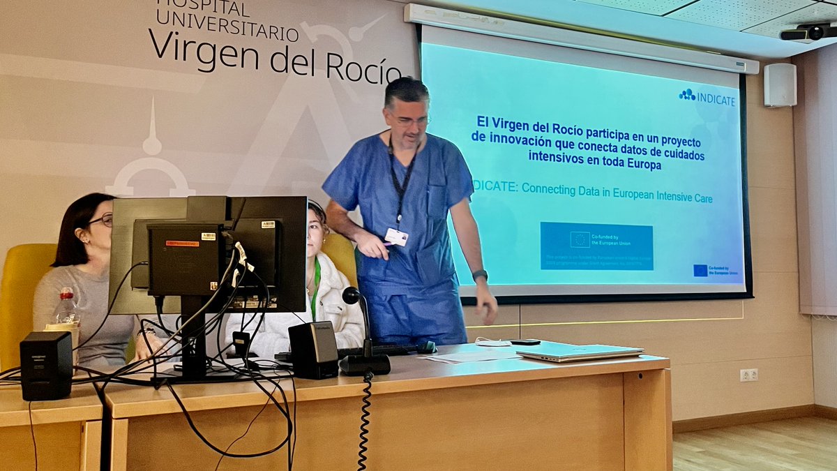 ucihuvr's tweet photo. 🔊🔊 Nuestra @ucihuvr participa en el estudio 🇪🇺Europeo INDICATE 🇪🇺. Hoy presentamos a los profesionales el proyecto. @hospitaluvrocio @saludand @semicyuc @seeiuc https://t.co/PBAJOenR69