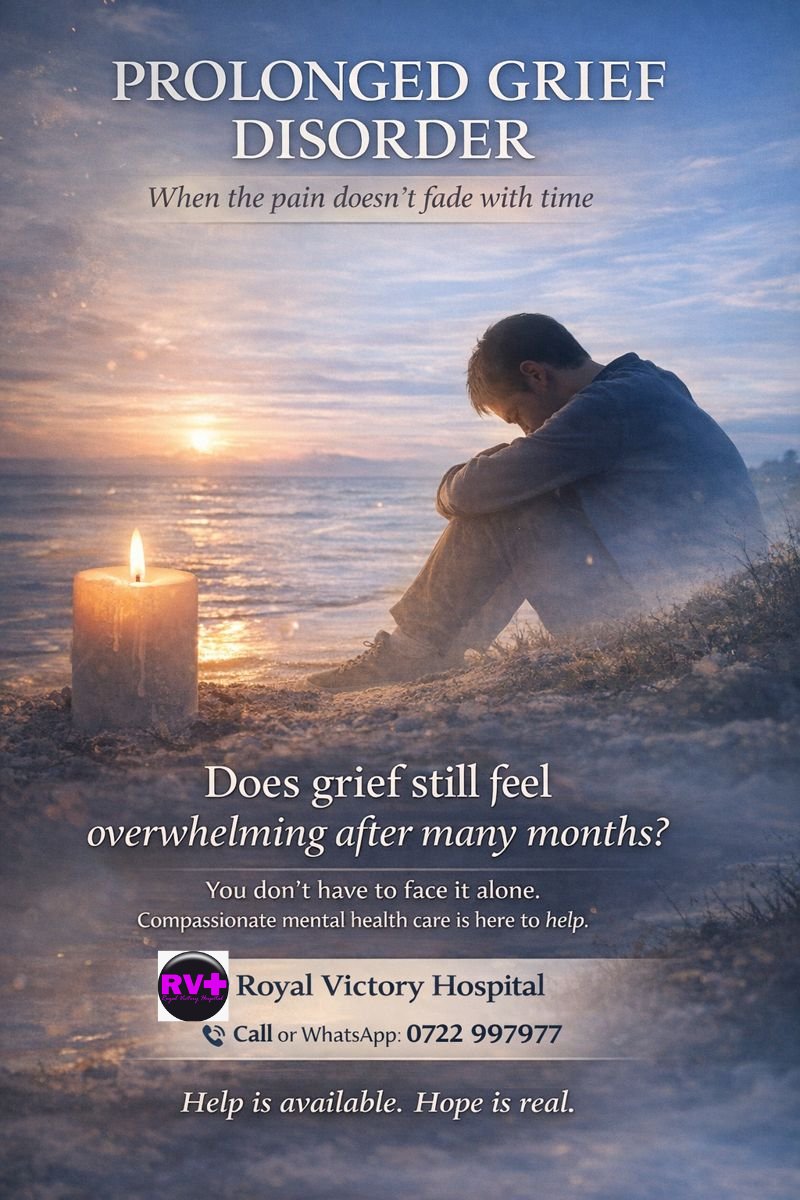 HospitalVictory's tweet image. Lost someone and the pain still feels fresh months later? 💔
It might be Prolonged Grief Disorder—not weakness, not a lack of faith. Healing is possible. You don’t have to face it alone.
📞 0722 997977
#Grief #CompassionOverJudgment #RoyalVictoryHospital #MentalHealthMatters