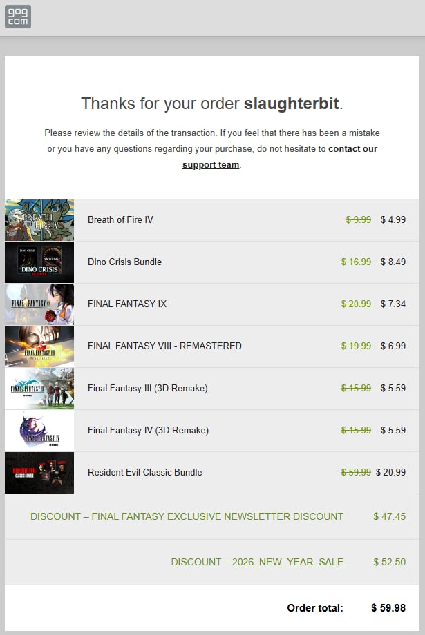 slaughterbit's tweet photo. @GOGcom Bought it yesterday along with other classics. https://t.co/oAhQgUIjA8