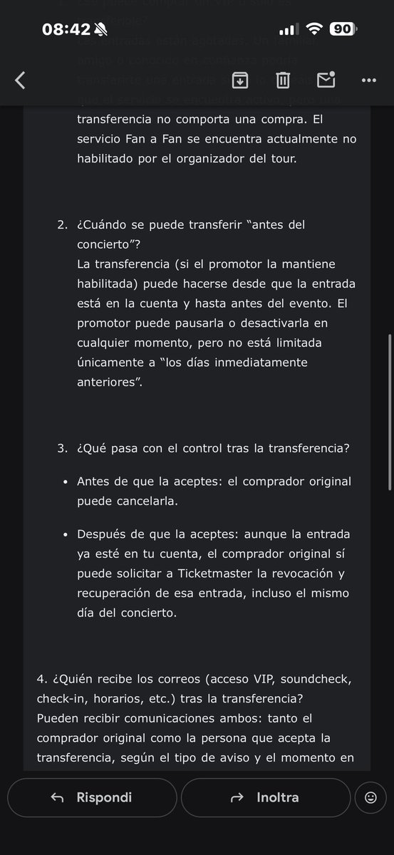 bisnissu's tweet photo. GUYS I HAVE NEWS FOR BTS VIP TRANSFER TICKETS FROM TICKETMASTER!
Please don’t buy from people you don’t trust!!

I will attach the screenshot in Spanish cause it’s the original language, I will put the translation in the thread! https://t.co/RiYdamXPJy