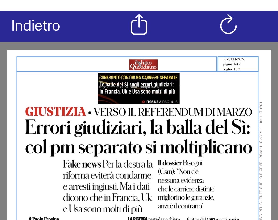 Enrico__Costa's tweet image. Oggi il Fatto Quotidiano riporta il dossier di una corrente del Csm secondo cui in Italia le ingiuste detenzioni sono poche rispetto ad altri Paesi.
Solo l'1,15% degli arresti secondo loro porterebbe un indennizzo per ingiusta detenzione. Quello che la corrente ed il Fatto…