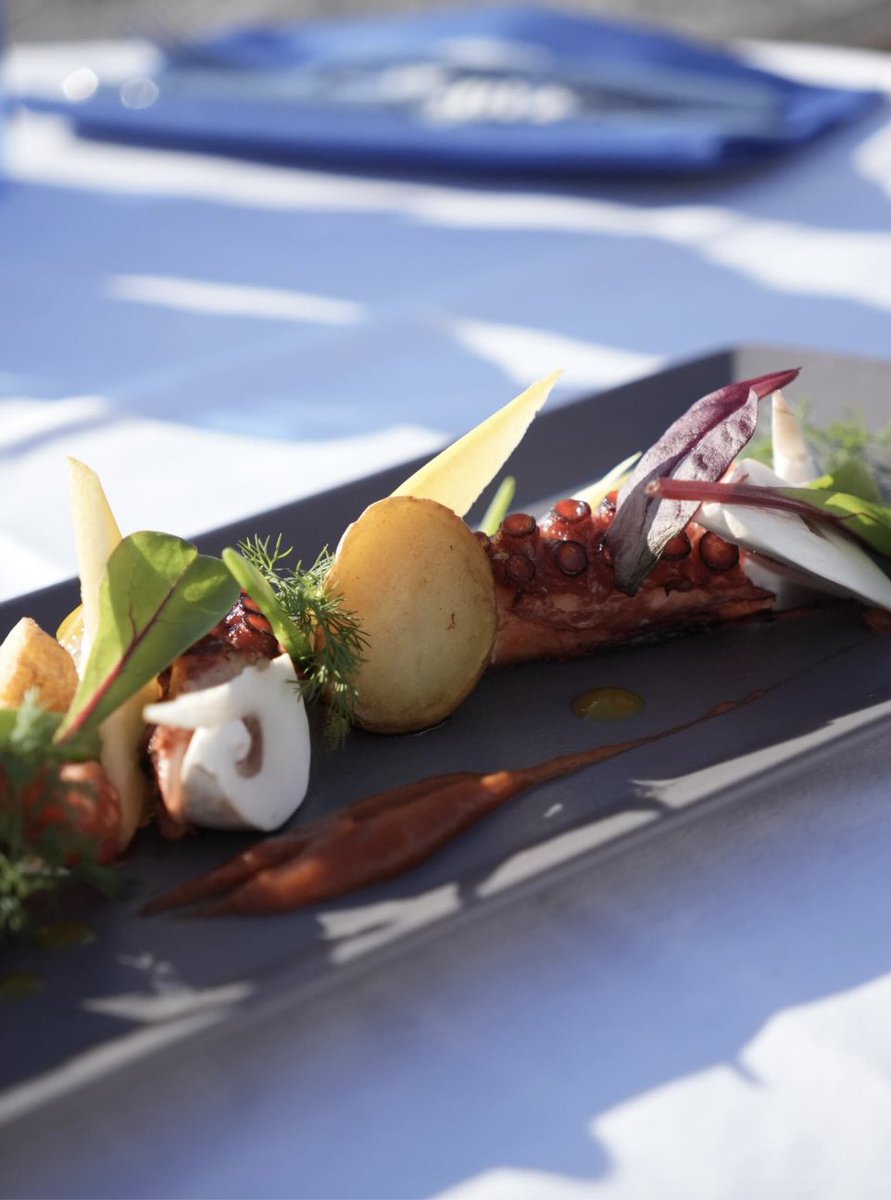 Installez-vous, profitez de la vue, et laissez-vous porter par la sérénité d’un moment gourmand en bord de mer. 
Découvrez notre Poulpe émincé rôti et laqué au miel ! <a href="/VisitCotedazur/">Côte d'Azur France</a> <a href="/3AHotels/">3A Hôtels</a>